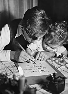 Writes: Child writes a wish list, 1936