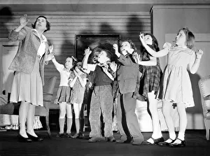 Amazement: Children in Air Raid Drill