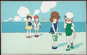 Feeling: CHILDREN ON BEACH 1 OF 4