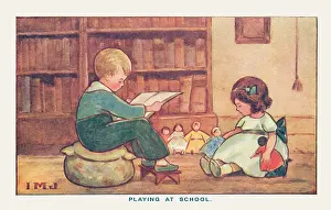 Pouffe: Children and books