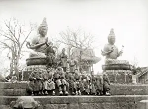 Idols: Children Buddhist bronze idols, Tokyo, Japan, c.1880's