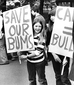 Children campaigning to ban the cane