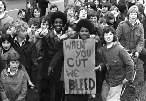 Comprehensive: Children campaigning against education cuts, Bristol