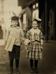 Newsboy: Children - child labor - occupations