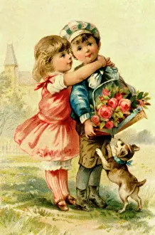Rowntree: Children on a chocolate box lid