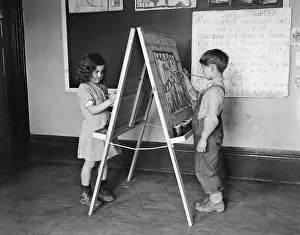 Reedsville: Children - classroom - school - painting - drawing
