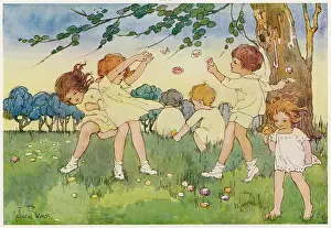 Playtime Nostalgia Illustration: CHILDREN/COUNTRY/SUMMER
