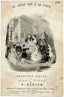 Harpsichord: Eight children dancing a quadrille