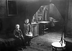Curtains: Children in a dark flat