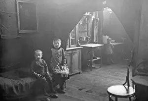 Curtains: Children in a dark flat