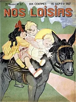 Stirrups: CHILDREN ON DONKEY 1907