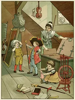 Pretend: Children dressing up 1890
