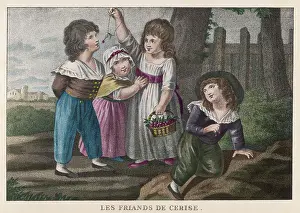 Mouths: CHILDREN EATING CHERRIES