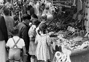 23th: Children at the fair in Mauer. Vienna. About 1950