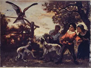 Pena: Children with falcons
