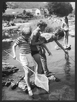 Deeper: CHILDREN FISH IN STREAM