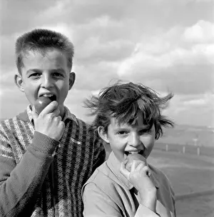 Saroch: Children - fruit - apple - teeth