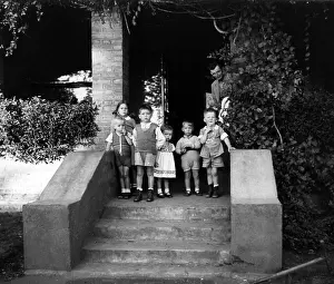 Settler: Children of a German settler in the former