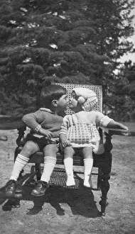 Pucker: Children kissing
