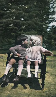 Pucker: Children kissing