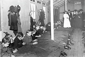 Lodgings: Children in a mass accommodation outside the Ruhr area