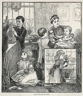Nurseries: CHILDREN IN NURSERY 19C