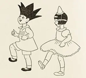 Playtime Nostalgia Illustration: Children at a party