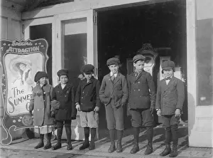 Schenectady: Children at a penny arcade, original caption: ?