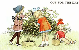 Pick: Children picking blackberries
