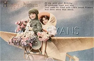 Illusion: CHILDREN IN PLANE 1914