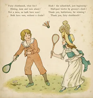 Attired: Children Play Battledore