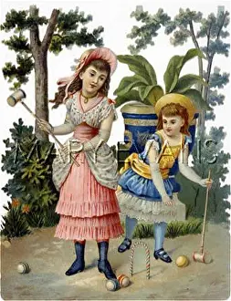 Apprehensively: CHILDREN PLAY CROQUET