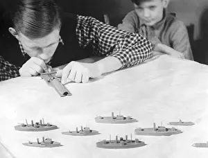 Sinks: Children are playing Battleships, 1937