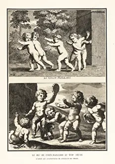 Hachette: Children playing blind man's buff, 17th century
