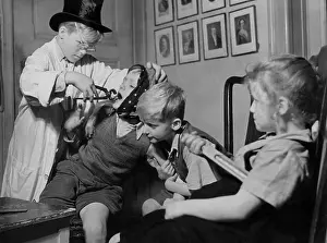 Dentist: Children playing dentist, 1938