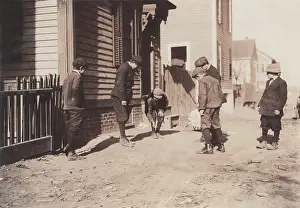 Craps: Children playing a dice game, from original ?