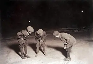 Craps: Children playing a dice game, from original ?