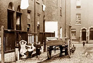 Children playing in Dublin, Victorian period