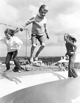 Windbag: Children playing, Gala Weekend, St Erth, Cornwall