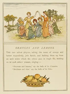 Lemons: Children playing Oranges and Lemons game