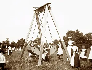 Swingboat: Children playing in a park