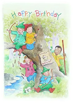 Pinned: Children playing Robin Hood
