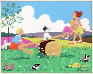 Davidson: Children playing on a See-saw