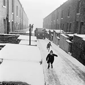 Children Playing In Snow