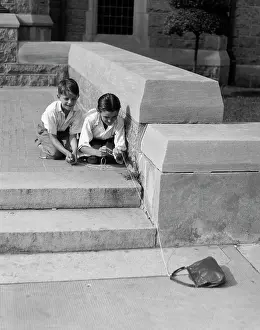 Tricking: Two Children Playing Tricking