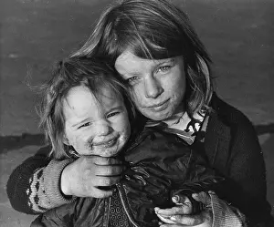 Two children posing for the camera