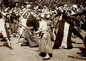 Kendo: Children practising Kendo, Japan