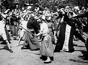 Kendo: Children practising Kendo, Japan