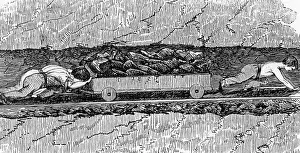 Colliery: Children pulling a coal wagon, 1844