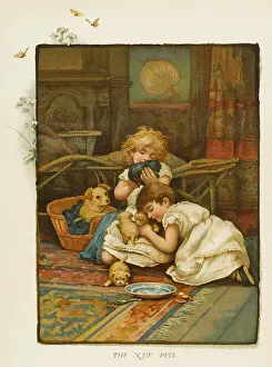 Nervously: CHILDREN AND PUPPIES